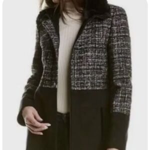 Via spiga Women's Black and white wool blend Coat